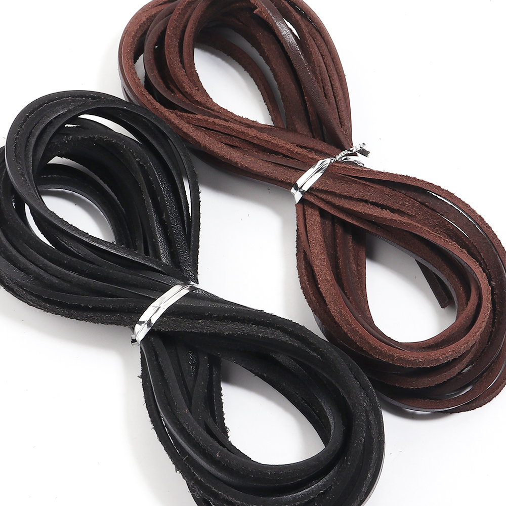 5yards 3mm Genuine Cow Leather - Braided Line 评论和价格