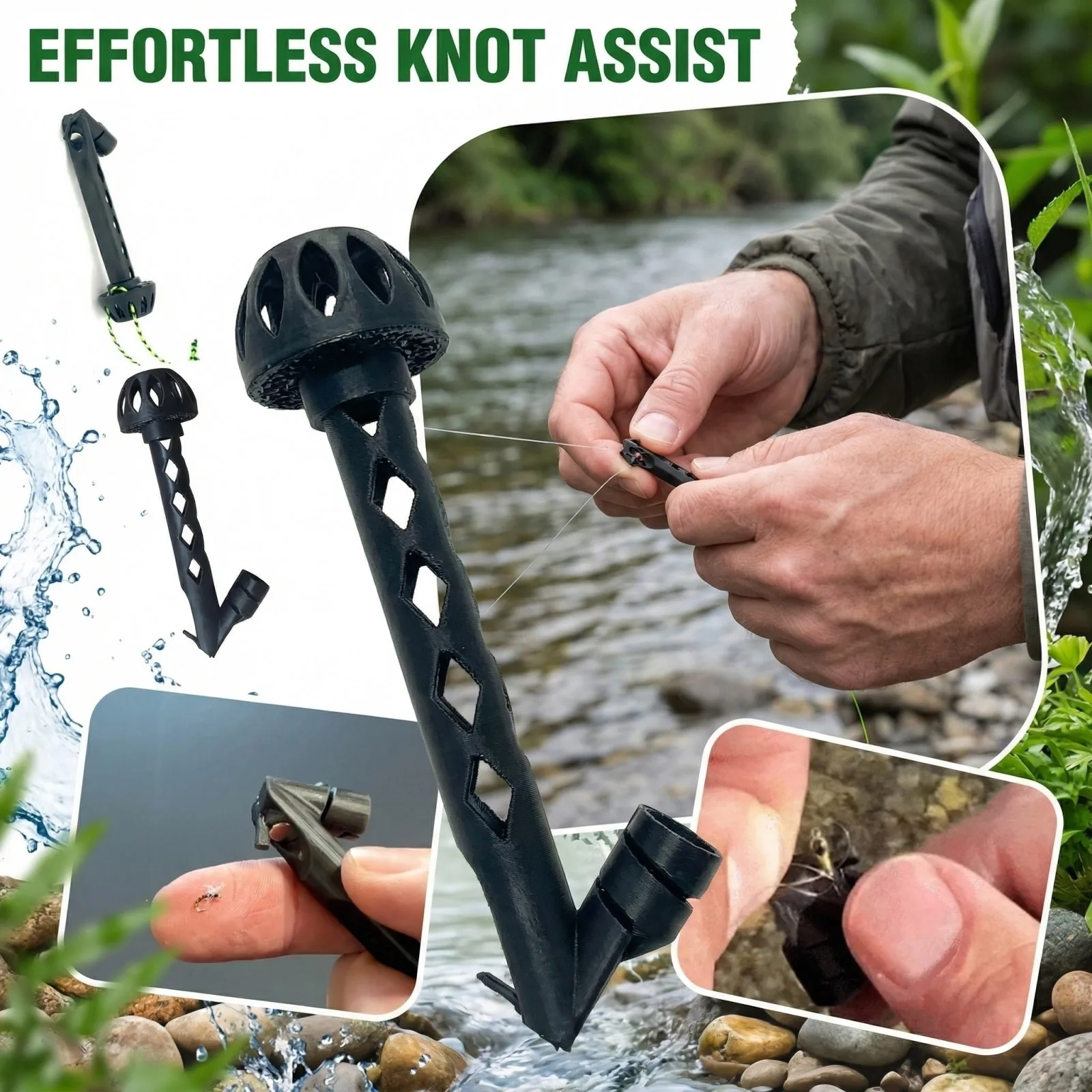 Magnetic Knot Tying Tool Flyin - Fishing Line Winder 评论和价格