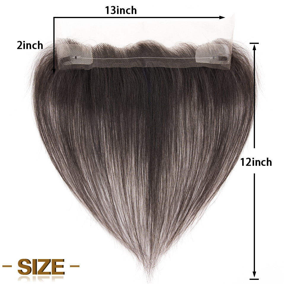 13X2 Inch Hand-woven Human Hai - Monofilament Line 评论和价格