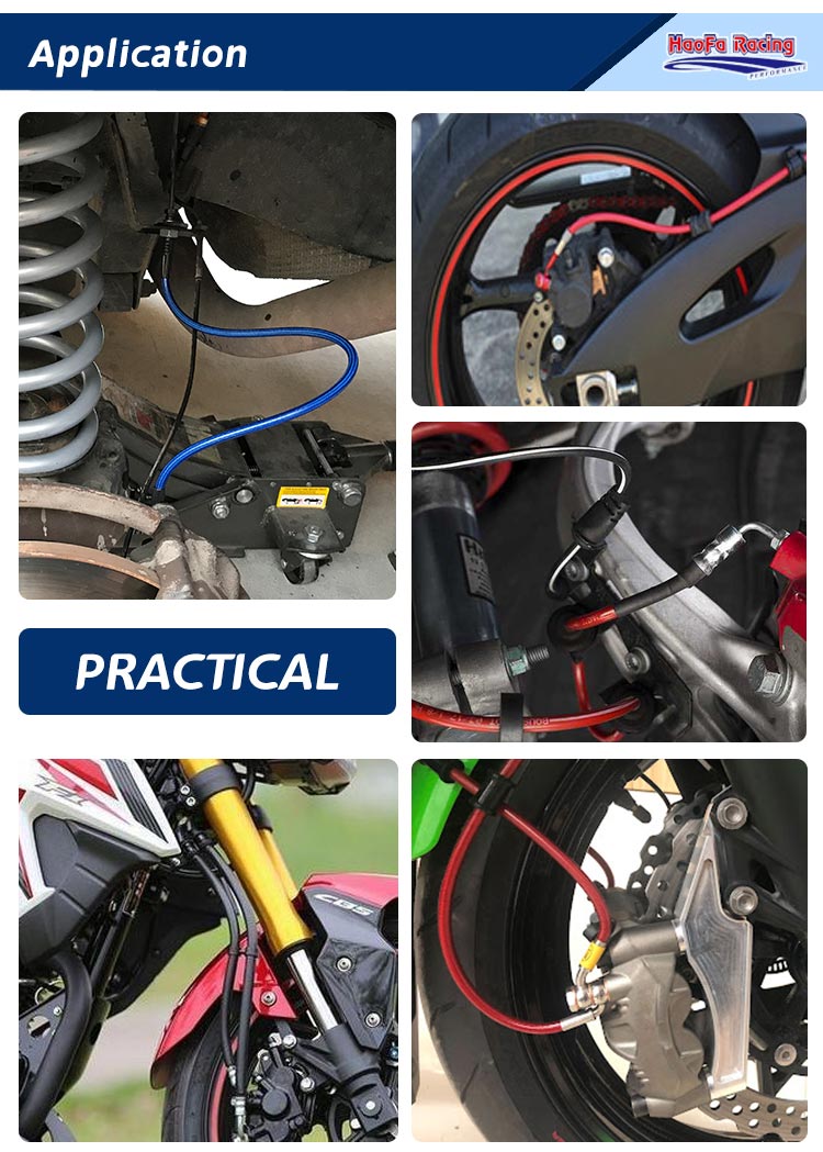 AN3 Motorcycle PTFE Brake Line - Braided Line 评论和价格