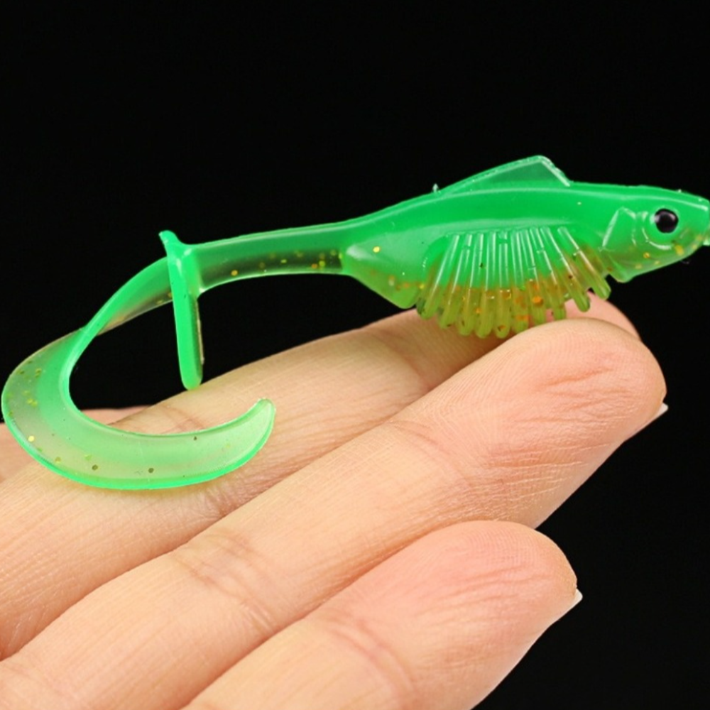 10PCS PVC Fishing Soft Lures 6 - Ice Fishing Line 评论和价格