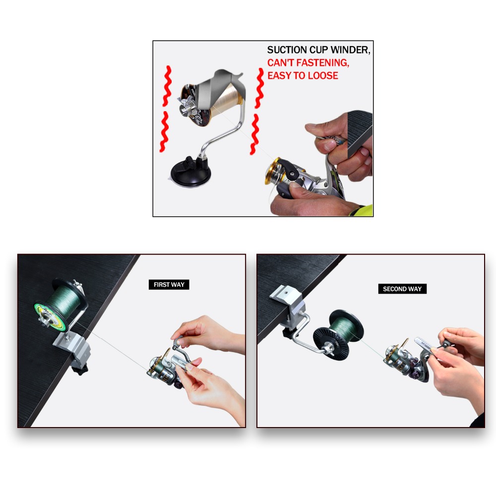 1pcs Portable Aluminum Fishing - Fishing Line Spool 评论和价格