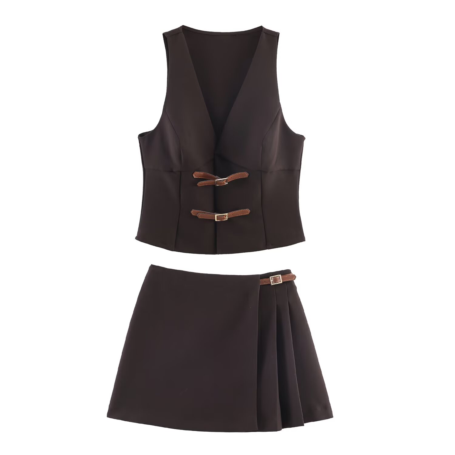 Women Short Skirt Sets Spring  - Fly Line 评论和价格
