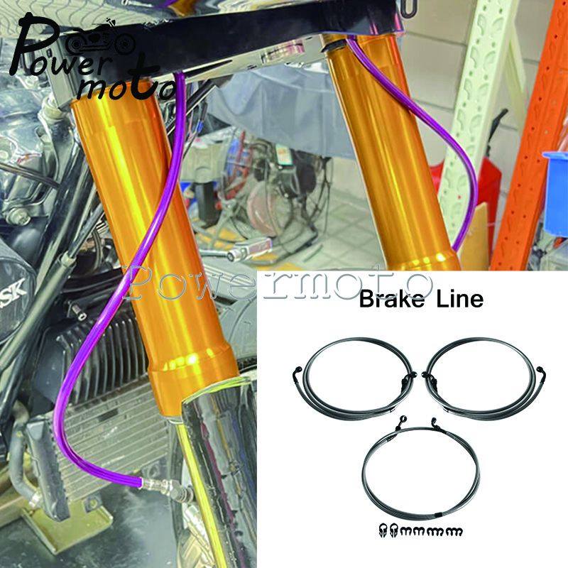 Motorcycle Extended Brake Line - Braided Line 评论和价格