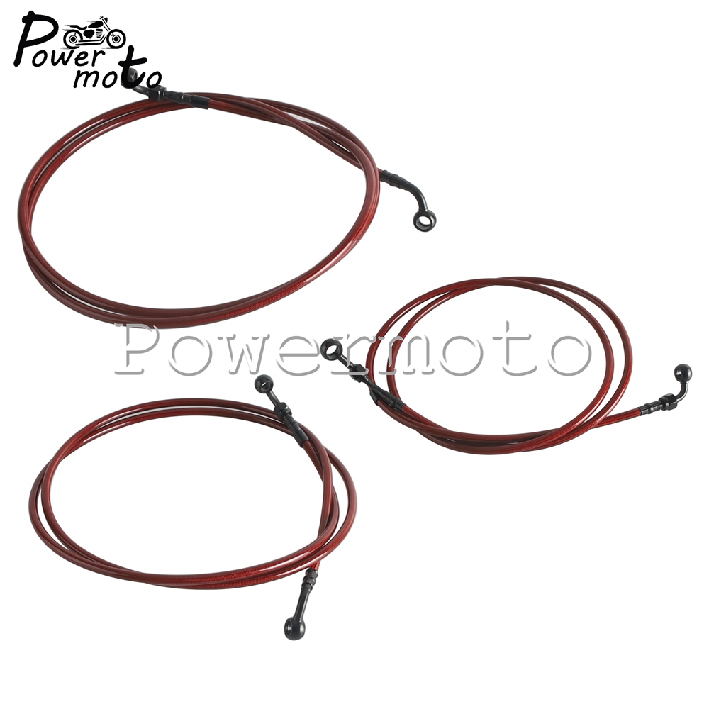 Motorcycle Extended Brake Line - Braided Line 评论和价格
