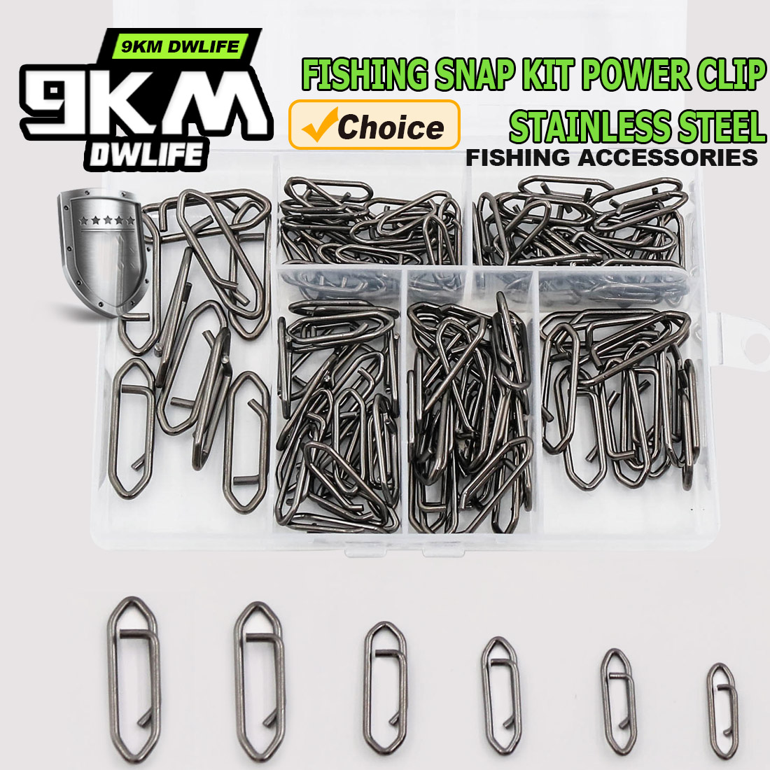 9KM Fishing Snap Kit 110pcs Po - Saltwater Line 评论和价格