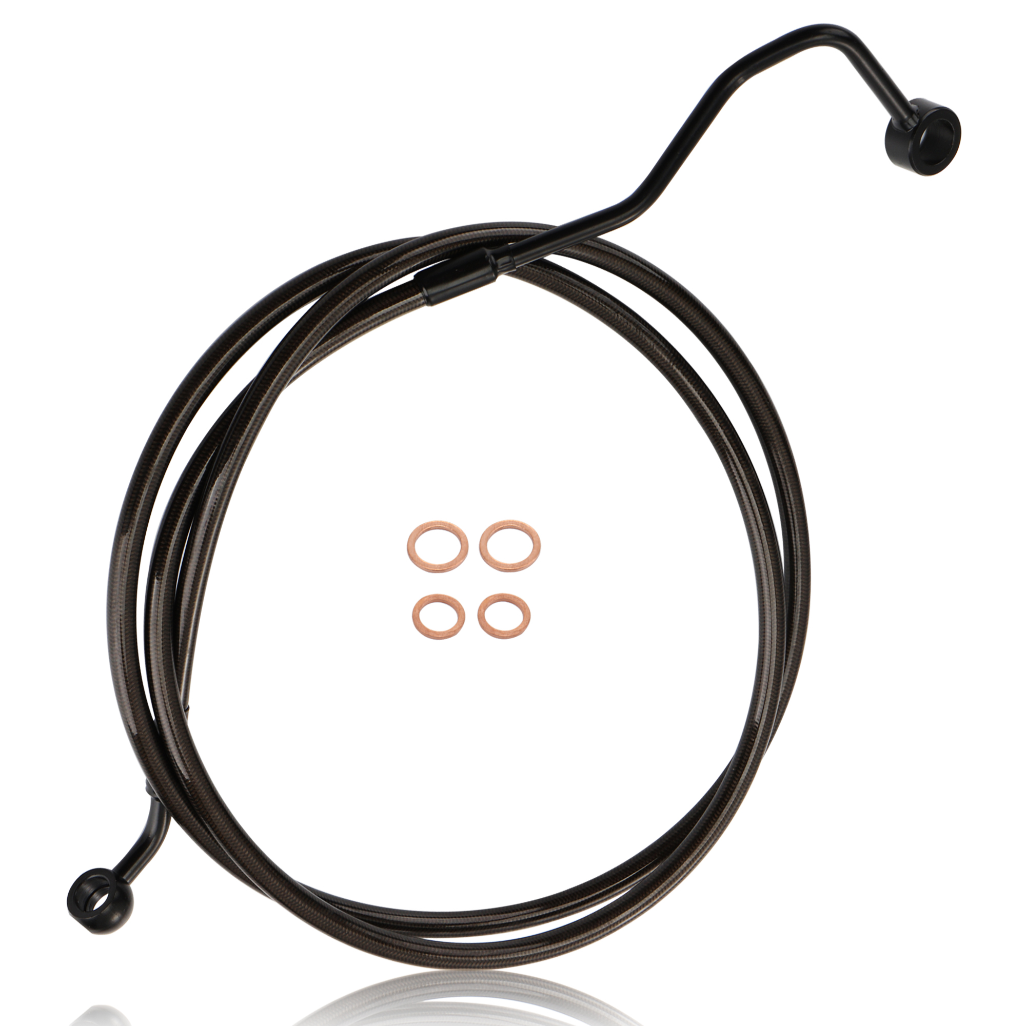 Upper Front Brake Line Oil Hos - Braided Line 评论和价格